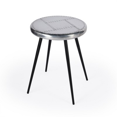 HomeRoots 23" Silver Round End Table