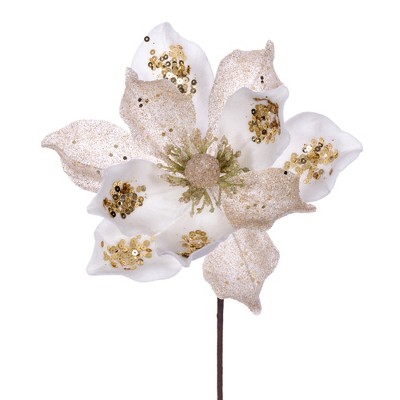 Vickerman 15" Deluxe Magnolia Stem
