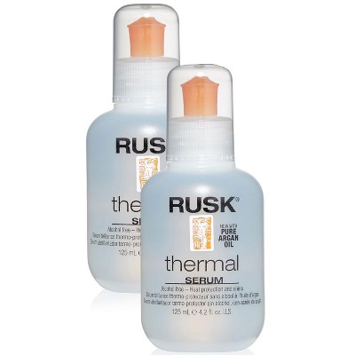 RUSK Designer Collection Thermal Serum with Argan Oil (4.2 oz) - PACK OF 2 -- Heat Protection and Shine