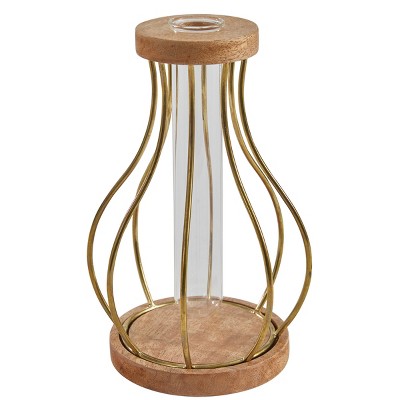 Split P Gold Bar Vase