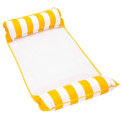 Aqua Leisure 4-in-1 Monterey Hammock Water Floats and Inflatables - Golden Sunshine
