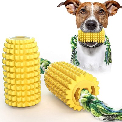 Dog Chew Toys  Tough Durable Squeaky Interactive Dog Toys, Puppy Teeth Chew Corn Stick Toy For Small Large Breed