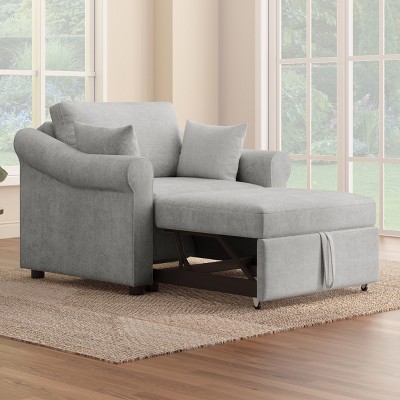 3-in-1 Convertible Sofa Bed, Folding Accent Chair, Pull-Out Sleeper Chair with Adjust Backrest - ModernLuxe