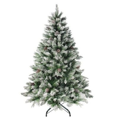 Northlight Medium Flocked Angel Pine Artificial Christmas Tree - 7' - Unlit