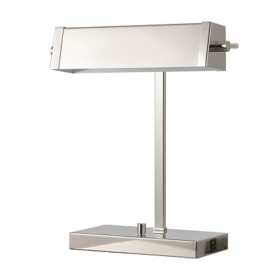 Rylan Table Lamp W/ USB Port - 16.5 Inch Height - TBL4567 - Polished Nickle - Safavieh