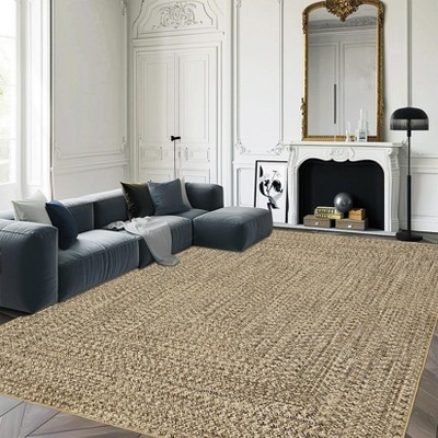 Modern Washable Area Rug, Soft Non-Slip Carpet for Living Room & Bedroom, Large Farmhouse Throw Rug, Non-Shedding, Stain Resistant (Multi)