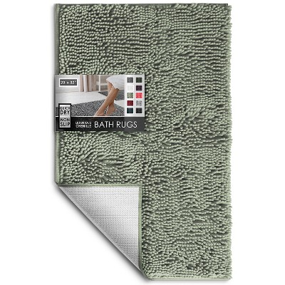 Hearth & Harbor Bathroom Rugs, Machine Washable Chenille Bath Mat for Bathroom