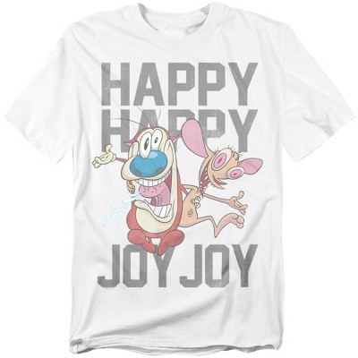 Ren And Stimpy Happy Happy Joy Joy Adult T-Shirt
