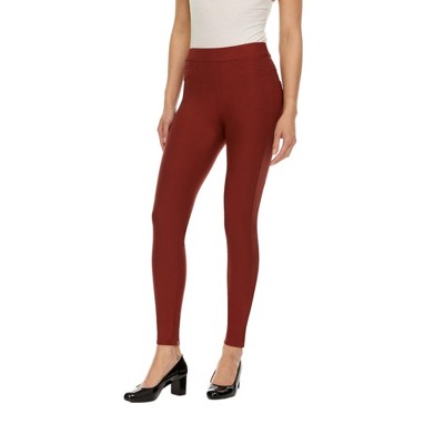 Premium Women's Stretch Ponte Pants With 5 Stylish Pockets - Perfect for Wear to Work - Dressy Leggings