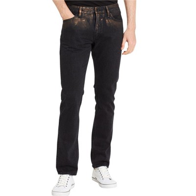 Calvin Klein Mens distressed Copper Slim Fit Jeans