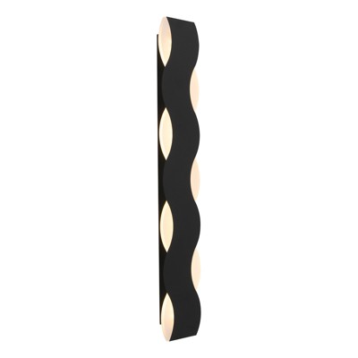 YIYIBYUS 1-Light Black Modern Indoor/Outdoor Wall Sconce Wall Light