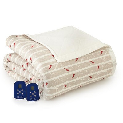 Shavel Micro Flannel Heating Technology Luxuriously Soft And Warm Animal Electric Blanket - Cardinals