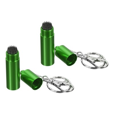 Unique Bargains Snooker Billiard Pool Cue Tip Shaper Pool Repair Tool Billiard Cue Care Accessory with Keychain
