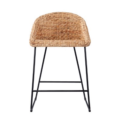 Landrine 35" Water Hyacinth Counter Stools - (Set Of 2) - Natural - SEI