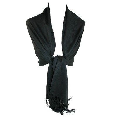 CTM Women's Classic Pashmina Style Wrap Scarf Shawl (Pack of 2)