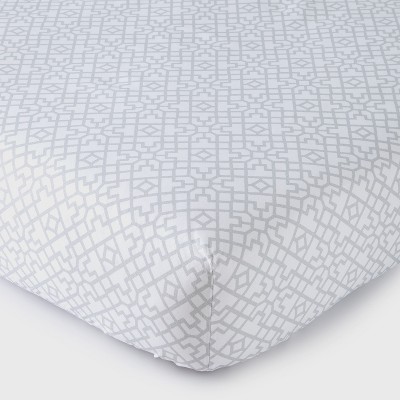 Elise Geo Fitted Nursery Crib Sheet (from Set) - Levtex Baby