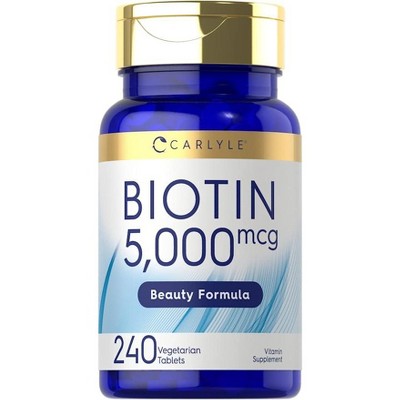 Carlyle Biotin 5000 mcg | 240 Vegetarian Tablets
