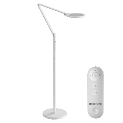 Honeywell Full Spectrum Eye Caring LED Floor Lamp with Remote 5 Color Modes for Home Office Living Room Bedroom