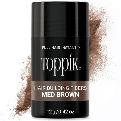 Toppik Hair Building Fibers, Fill In Fine or Thinning Hair Instantly Thicker, Fuller Looking Hair , Medium Brown .42 oz