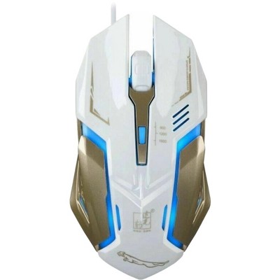 SANOXY Gaming Mouse 4 Button USB Wired LED Breathing Fire Button 1600 DPI  Laptop PC