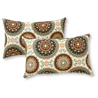 Kensington Garden 2pc 19"x12" Rectangular Outdoor Lumbar Pillows