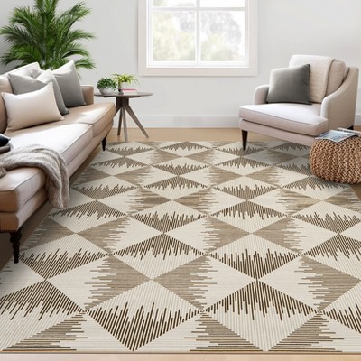 Indoor Area-Rug Bohemian Farmhouse Rustic Geometric Easy-Cleaning Bedroom Kitchen Living Room Non Shedding