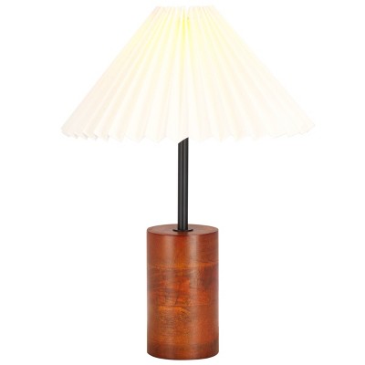 Dani Table Lamp - 18 Inch Height - TBL3006 - Walnut/Black - Safavieh