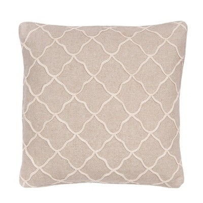Palladium Grey Rope Sparkle Burlap Decorative Pillow - Levtex Home