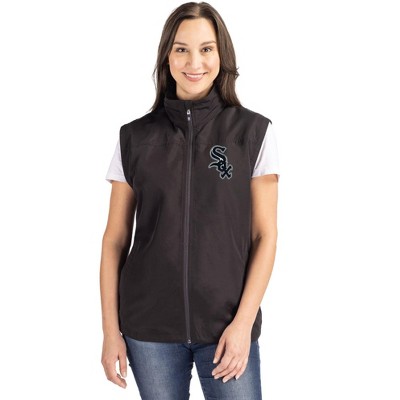 Chicago White Sox Cutter & Buck Charter Eco Recycled Full-Zip Womens Vest