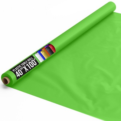 Crown Display 40 inch x 100 Feet Disposable Plastic tablecloth roll