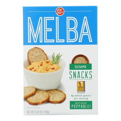 Old London - Melba Snacks - Sesame - Case of 12 - 5.25 oz