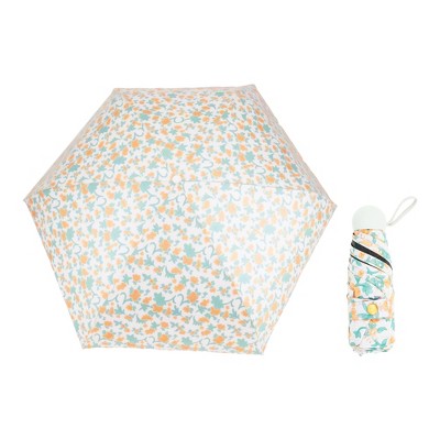 Unique Bargains Compact Umbrella Windproof Folding Lightweight for Travel