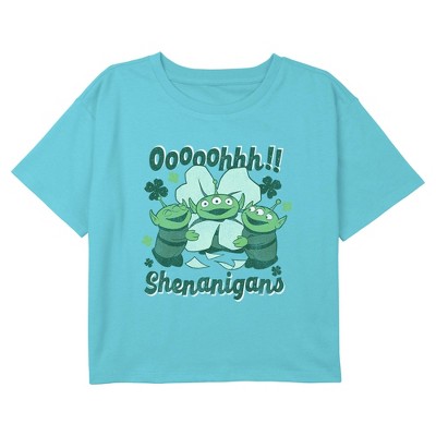 Girl's Toy Story Oh Shenanigans Crop T-Shirt