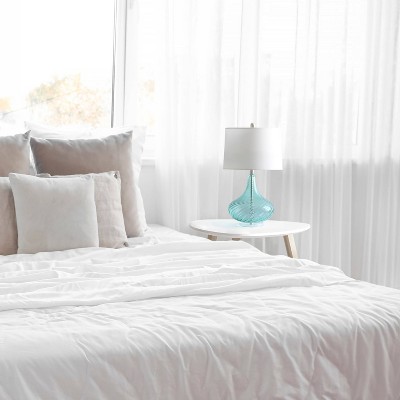 24" Classic Contemporary Wavy Table Lamp - Lalia Home