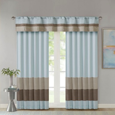 Polyoni Pintuck Curtain Panel(Only 1 Pc Panel)