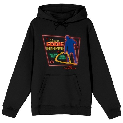 Christmas Vacation Cousin Eddie Deluxe Drainage Men's Black Sweatshirt-