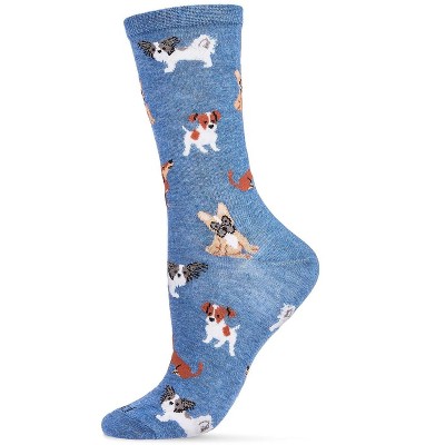 Memoi They Call it Pupper Love Bamboo Blend Crew Socks