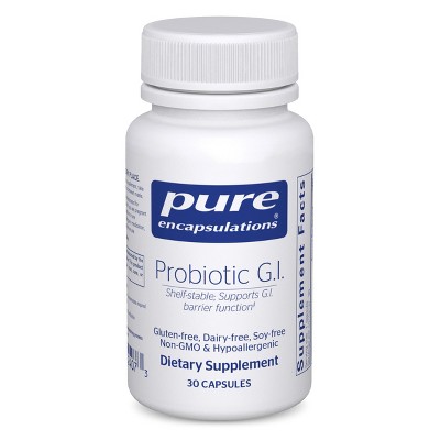 Pure Encapsulations Probiotic G.I. - Shelf Stable - for Intestinal Health & Gastrointestinal Support - with Lactobacillus & Bifidobacterium - 30 Caps