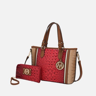 MKF Collection Lizza Croco Embossed Fashion Tote Handbag Women’s Accessories by Mia K
