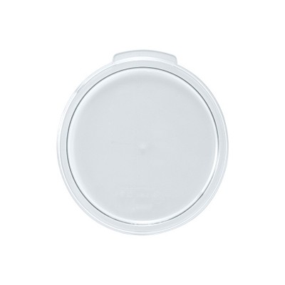 Winco Round Storage Container Cover, Clear Polycarbonate, Fits 12 and 18 and 22-Quart