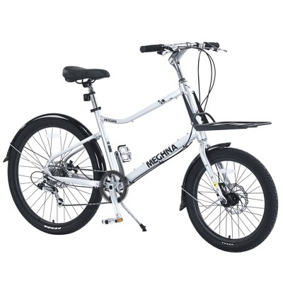 VASIP 26 Inch Cargo Bike for Adults - 7-Speed Commuter Bicycle,Aluminum Alloy Frame