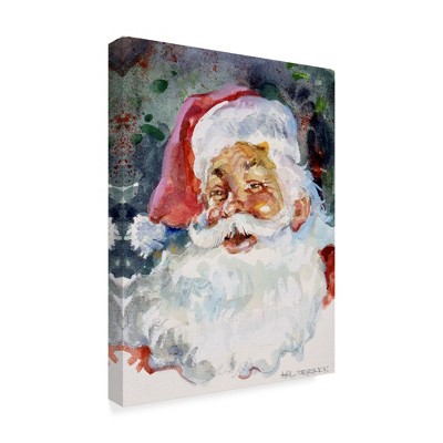 Trademark Fine Art - Hal Frenck 'Santa Face' Canvas Art