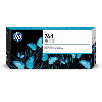 HP 764 300-ml Gray DesignJet Ink Cartridge, C1Q18A