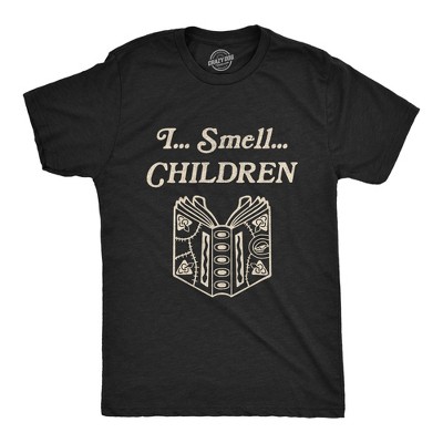 Mens I Smell Children T Shirt Funny Magic Halloween Scary Graphic Novelty Tee - Crazy Dog Men's T Shirt For Halloween Season