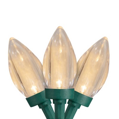 Northlight LED C9 Christmas Lights - Warm White - 20.25' Green Wire - 50ct