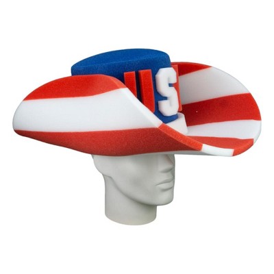 Foam Party Hats Patriotic Giant Cowboy Hat