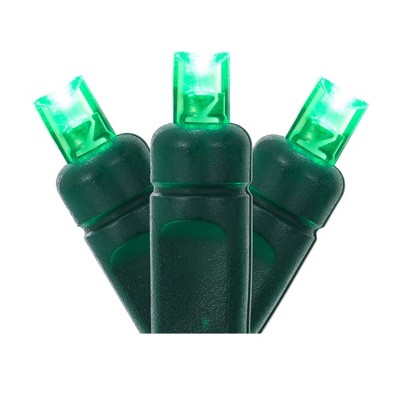 Vickerman Single Mold Wide Angle LED Christmas Light Set 6"x25'L Brown Wire Poly Bag