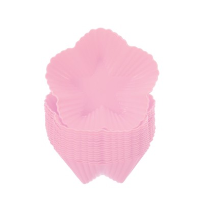 Unique Bargains Silicone Cupcake Liners Non-Stick Baking Cups 18 Pcs