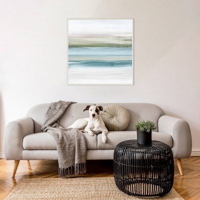 Amanti Art Landscape of Beach Stripes by Luna Mavis Framed Wall Art Print