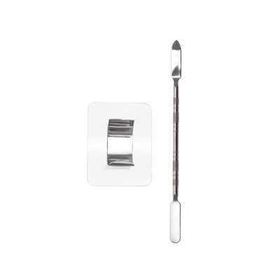 Unique Bargains Small Square Ring Foundation Spatula Makeup Mixing Palettes 1 Set